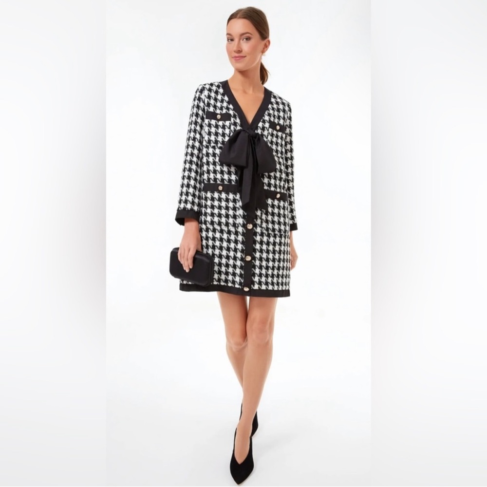 Tuckernuck Black and White Houndstooth Dress